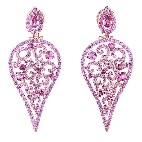 Серьги из золота с сапфиром и турмалином (Арт.er-32393_sr_ps_tu_pink)