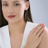Кольцо из белого золота с бриллиантами «Ледяная Нить» Соколов (арт.1012848-3)
