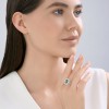 Кольцо из серебра с фианитом «Изумрудный Блеск» Соколов (арт.94014734)