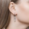 Серьги из серебра с горным хрусталем «Лунный кристалл» Соколов (арт.92021960)
