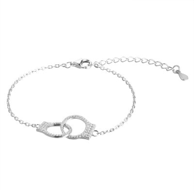 Браслет из серебра с фианитом (Арт.cz-b04265-x-w-x-x-w)