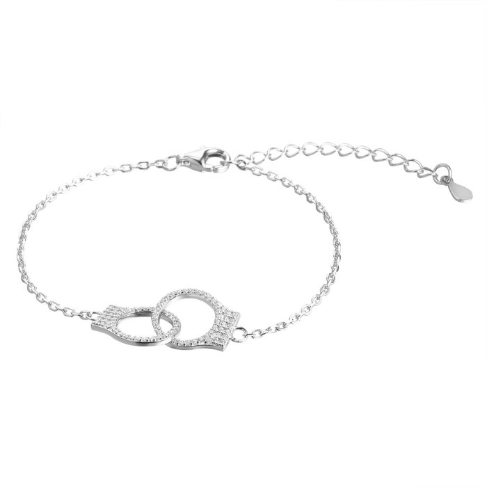 Браслет из серебра с фианитом (Арт.cz-b04265-x-w-x-x-w)