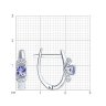 Серьги из серебра с танзанитами и фианитами (Арт.92025271)