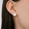 Серьги из серебра с фианитами «Сияние квадрата» SOKOLOV (арт.9402)