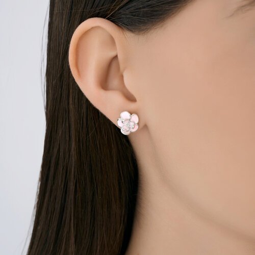 Серьги из серебра с эмалью (Арт.94027296)