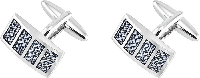 Запонки из ювелирного сплава с эмалью (Арт.6-c-1026-20-e)