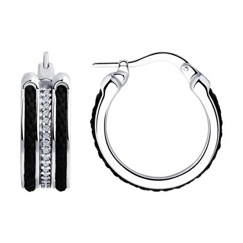 Серьги из серебра с фианитами (Арт.94-120-01814-1)