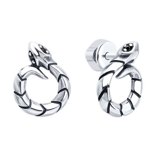 Серьги из серебра с фианитами (Арт.95-122-02292-1)