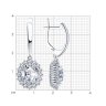 Серьги из серебра с фианитами (Арт.94-121-00646-1)