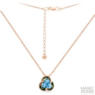 Ожерелье из золота с топазом «Magic Clover» Magic Stones (арт.06-1-055-1300-010)