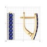 Серьги из золота с бриллиантами и сапфирами (Арт.51-220-02358-1)