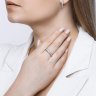 Кольцо из серебра с эмалью и фианитами (Арт.94012942)