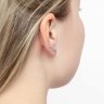 Серьги из серебра с фианитами (Арт.94021849)
