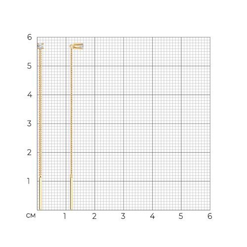 Серьги-цепочки из золота с фианитами (Арт.020611)
