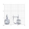 Серьги из серебра с фианитами (Арт.94023250)