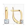 Серьги из золота с фианитами (Арт.027617)