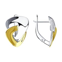 Серьги из золочёного серебра (Арт.94024328)