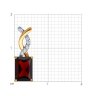 Подвеска золотая пробы 585 с гранатом (Арт.733015)