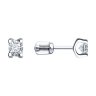 Серьги из белого золота с фианитами (Арт.0200159-3)