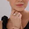 Кольцо из золота с выращенным бриллиантом «Листья зари» Соколов (арт.9010233-5)