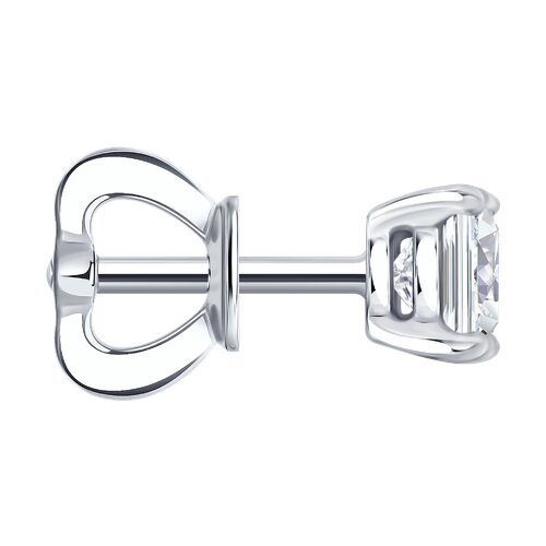 Серьга из белого золота с бриллиантом выращенным (Арт.9170001-3-5)