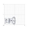 Серьга из белого золота с бриллиантом выращенным (Арт.9170001-3-5)
