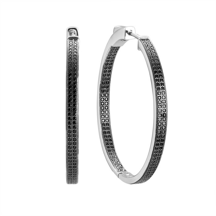 Серьги из серебра с шпинелью (Арт.cz-e02944-x-wb-x-x-b)