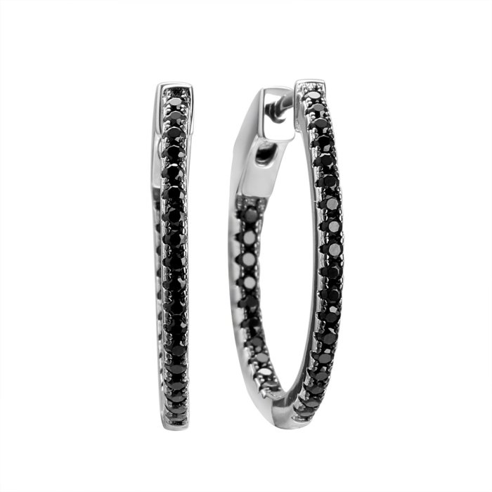 Серьги из серебра с шпинелью (Арт.cz-e04449-x-wb-x-x-b)