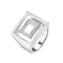 Кольцо из серебра с фианитом (Арт.cz-r03104-x-w-x-x-w)