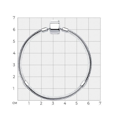 Браслет для шармов из серебра (Арт.94050957)