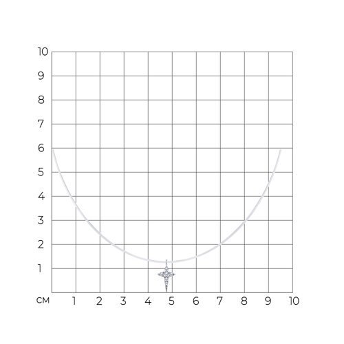 Колье из серебра с фианитами (Арт.94070521)