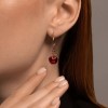 Серьги из золочёного серебра с эмалью «Яблочный Шик» Соколов (арт.93022427)