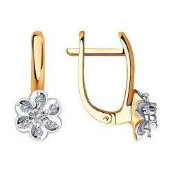 Серьги из золота с бриллиантами (Арт.1021376)