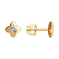 Серьги из золота с бриллиантами (Арт.1021710)
