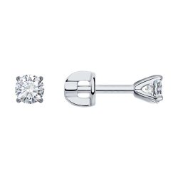 Серьги из белого золота с бриллиантами (Арт.1021821-3-66)