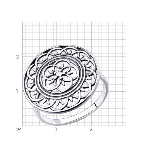 Кольцо из серебра (Арт.95-110-01114-1)