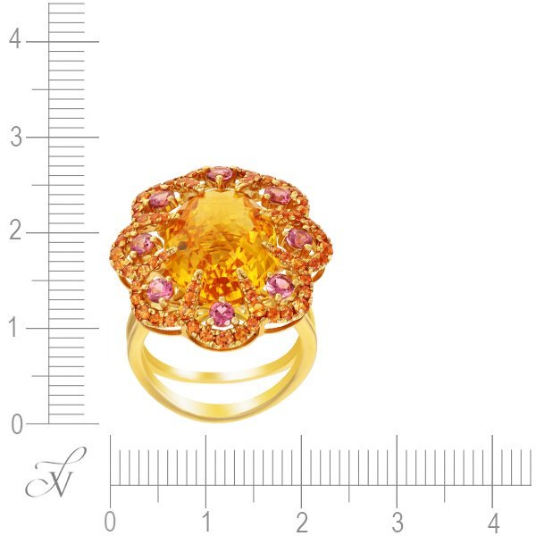 Кольцо из золота с сапфиром и турмалином (Арт.er-324081_ygsatuct_ko_os_ct_tur_yg)