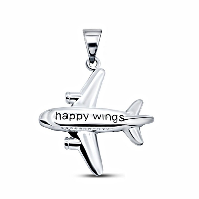 Кулон серебряный с эмалью «Happy Wings» Silver Wings (арт.23phw01-113_jemal)