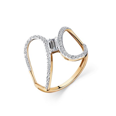 Кольцо с фианитами «Infinity Shine» золото 585 Carlin (арт.001-0682-0001-011)