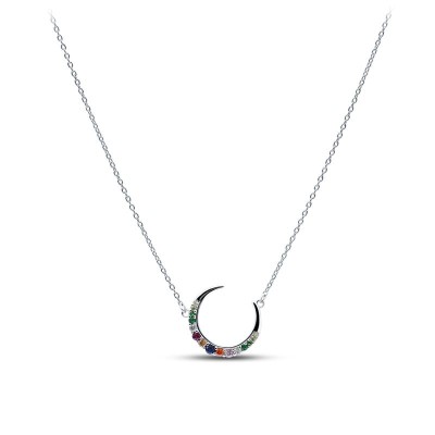 Ожерелье серебряное с кубическим цирконием «Лунная Вселенная» MyJewels (арт.05202)