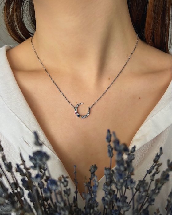 Колье Серебряные крылья (Арт.052022293mix_kubcirkonii)