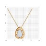Колье из серебра с фианитами и эмалью (Арт.93-170-01592-1)