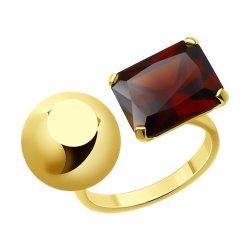 Кольцо из серебра с ситаллом (Арт.93-310-01680-1)