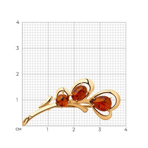 Брошь из серебра (Арт.93-340-00447-1)