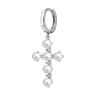 Серьга из серебра с синтетическим жемчугом (Арт.94170374)