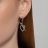 Серьги из серебра с фианитами (Арт.94026451)