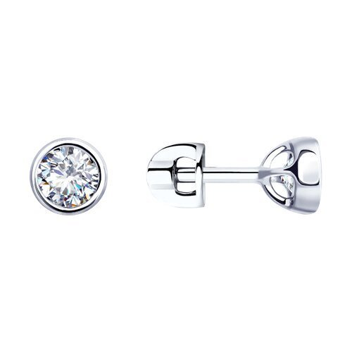 Серьги из серебра с фианитами (Арт.94-122-01652-1)