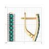 Серьги из золота с бриллиантами и изумрудами (Арт.51-220-02358-2)