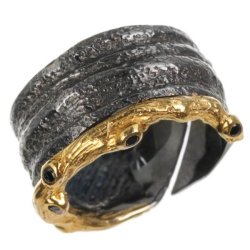 Серебряное кольцо BEAVERS со шпинелью 1262sh_ox