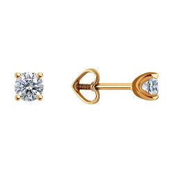Серьги из золота с фианитами (Арт.0200104)